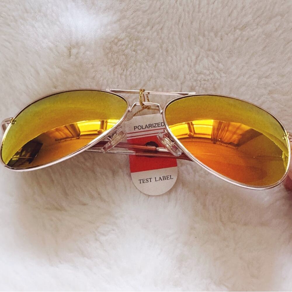 Zane Orange Polarized Mirrored Sunglasses - Picture 2 of 15